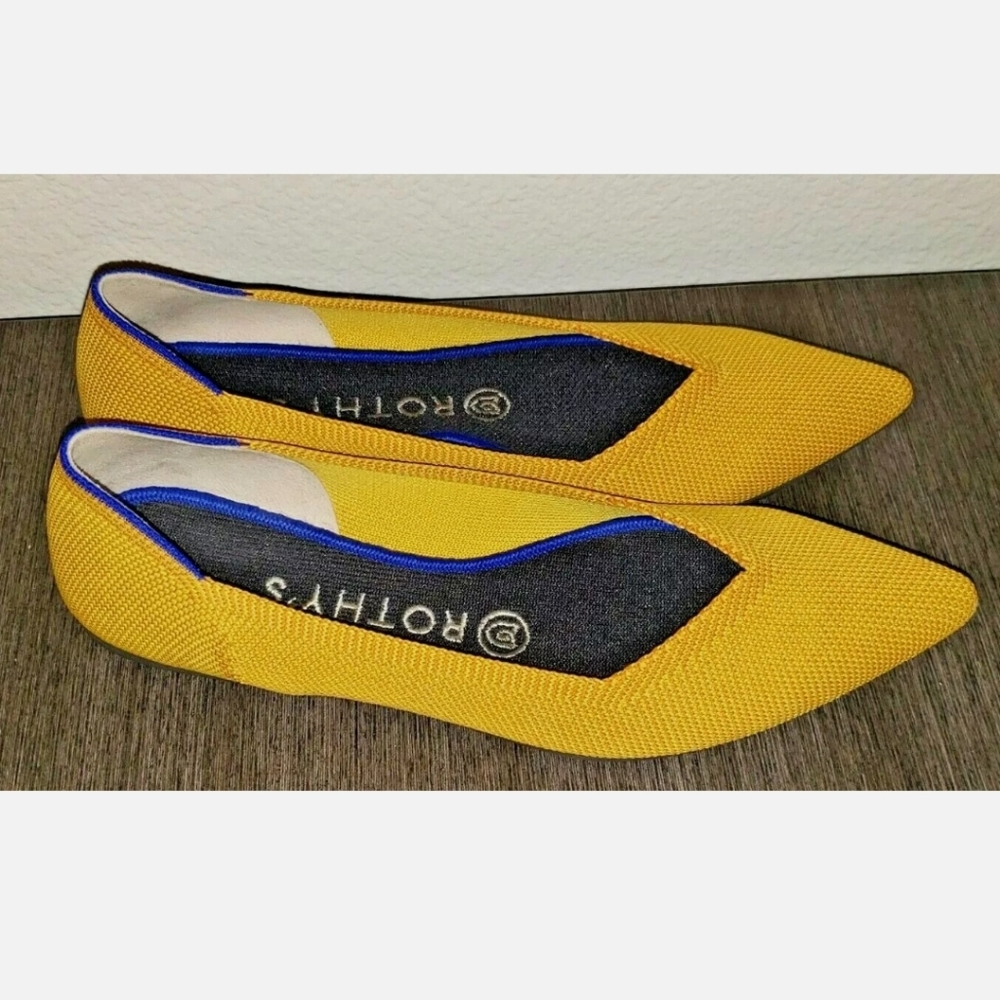 Rothy's The Point Ballet Flat Marigold 7.5